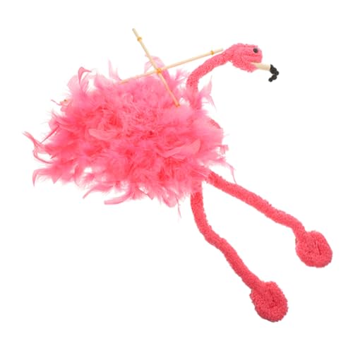 Gogogmee Marionette Flamingo Handpuppe mit Schnur Interaktive Tier Marionette für Puppentheater und Leichtes Farbenfrohes Kuscheltier für Kreative Handfertigkeit von Gogogmee
