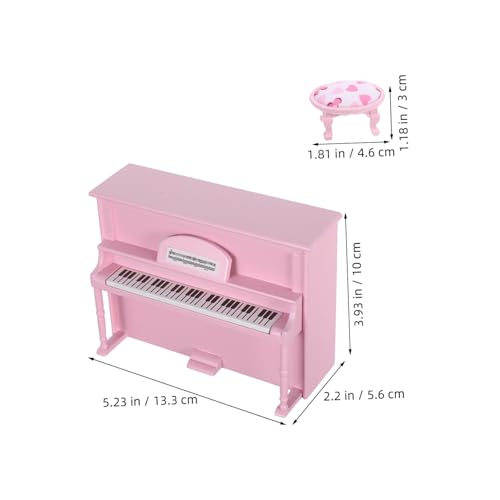 Gogogmee Maßstab Elegantes Miniatur Klavier Musikinstrument Puppenhaus Zubehör für Kreative und Sammler von Gogogmee