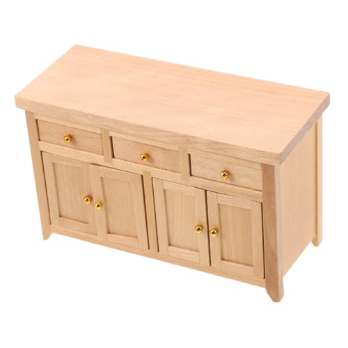 Gogogmee Maßstab Holzschrank mit Funktionalen und Fächern Kompakter Unlackierter Stauraum für Wohnzimmer und Küche Realistische Miniatur Dekoration Gogogmee Maßstab Holzschrank mit Funktionalen und Fächern Kompakter Unlackierter Stauraum für Wohnzimmer und Küche Realistische Miniatur Dekoration von Gogogmee