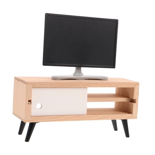 Gogogmee Maßstab Plastisches Tv Modell mit Stand für Puppenhaus und Dekoration für Wohnzimmer und Schlafzimmer Dollhouse Zubehör Gogogmee Maßstab Plastisches Tv Modell mit Stand für Puppenhaus und Dekoration für Wohnzimmer und Schlafzimmer Dollhouse Zubehör von Gogogmee