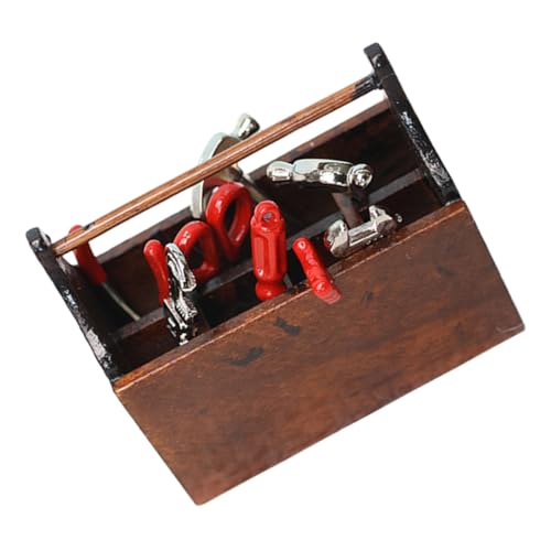 Gogogmee Maßstab Teiligem Mini Holzwerkzeugset Handliches Puppenhaus Zubehör für Kreative Spielzeugdekoration und Kindliche Feinmotorikförderung von Gogogmee