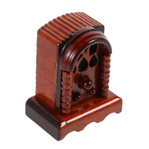 Gogogmee Puppenhaus Radio Aus Holz Miniaturmöbel Maßstab Retro Dekor Spielzeug Für Mädchen Puppenhaus Zubehör Vintage Miniatur Radio Gogogmee Puppenhaus Radio Aus Holz Miniaturmöbel Maßstab Retro Dekor Spielzeug Für Mädchen Puppenhaus Zubehör Vintage Miniatur Radio von Gogogmee