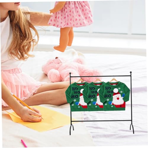 Gogogmee Metallständer Puppen Kleiderbügel Rack Schwarz Miniatur Puppenkleiderständer zur Ordentlichen Aufbewahrung und Präsentation von Puppenkleidung Praktisches Zubehör für Puppenmöbel Gogogmee Metallständer Puppen Kleiderbügel Rack Schwarz Miniatur Puppenkleiderständer zur Ordentlichen Aufbewahrung und Präsentation von Puppenkleidung Praktisches Zubehör für Puppenmöbel von Gogogmee