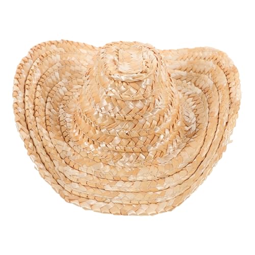 Gogogmee Mini Cowboy Hut für Puppen Woven Straw Hut für DIY Deko Vielfältig Einsetzbar als Foto Requisite und Puppenspielzeug für Bastelprojekte und Miniatur Dekoration Gogogmee Mini Cowboy Hut für Puppen Woven Straw Hut für DIY Deko Vielfältig Einsetzbar als Foto Requisite und Puppenspielzeug für Bastelprojekte und Miniatur Dekoration von Gogogmee