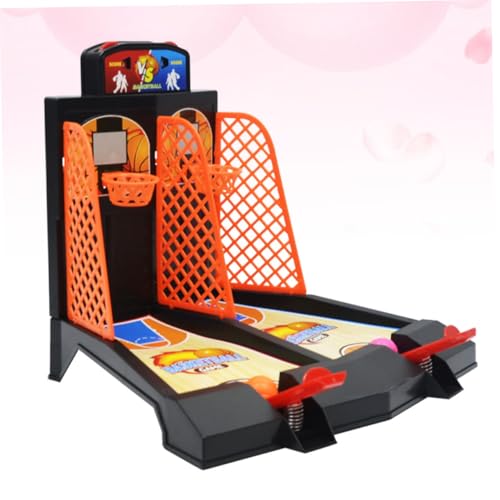 Gogogmee Mini Doppel Spieler Tisch basketballspiel aus Kunststoff Interaktives Finger basketballspielzeug für Handliches Desktop Basketballspiel Kreativität Koordination und Feinmotorik von Gogogmee