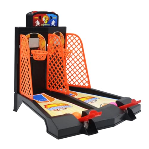 Gogogmee Mini Finger Basketballspiel für Zwei Spieler Tisch Basketballspielzeug aus Umweltfreundlichem Kunststoff Verbessert Hand Auge Koordination und Fingerkraft Interaktives Mini von Gogogmee