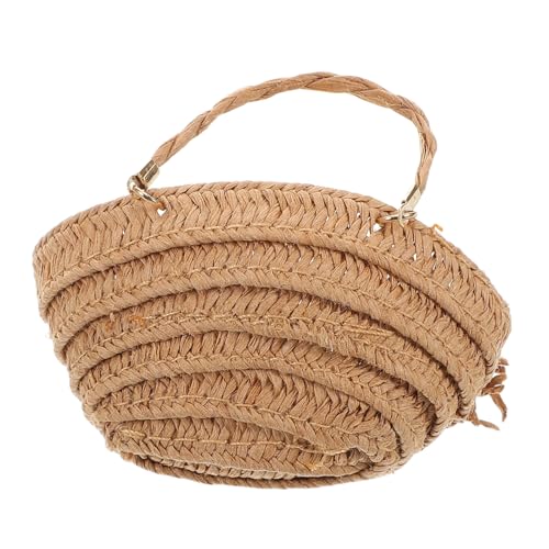 Gogogmee Mini Handgewebte Tasche für Puppen Multifunktionale Aufbewahrung Dekoration im Puppenhaus Robuste Tragbare Mini Strohtasche für Puppenzubehör und Bastelprojekte Gogogmee Mini Handgewebte Tasche für Puppen Multifunktionale Aufbewahrung Dekoration im Puppenhaus Robuste Tragbare Mini Strohtasche für Puppenzubehör und Bastelprojekte von Gogogmee