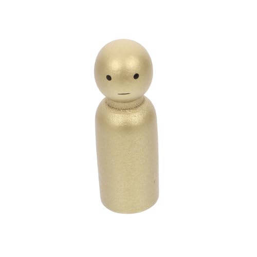 Gogogmee Mini Holzpuppen Modell Dekorative Puppen für Mikro Landschaften Junge Gold und Silber aus Massivem Holz für Puppenhäuser und Kreative von Gogogmee