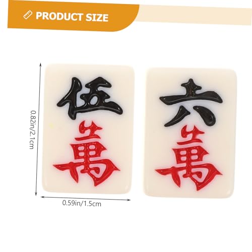 Gogogmee Mini Mahjong Spielset Tragbar Kleine Mahjong Steine aus Langlebigem Material Einfach zu Bedienen Komplett für Reisen Camping Familienfeiern und Freizeitspiele von Gogogmee