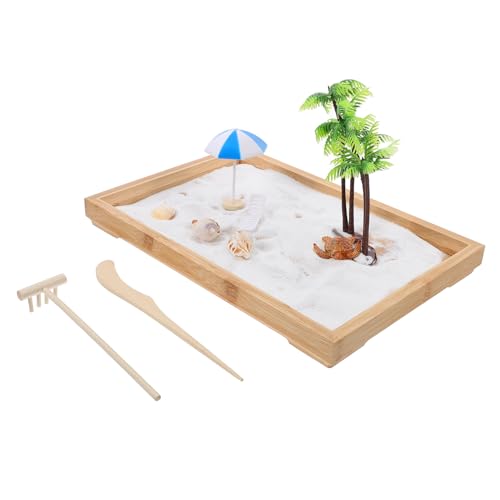 Gogogmee Mini Sand Tray Ocean Scene Zen Garten Stressreduzierendes Sandspielzeug Meditative Gestaltung Kreatives Geschenk für Zuhause und Büro Beruhigendes Dekor Gogogmee Mini Sand Tray Ocean Scene Zen Garten Stressreduzierendes Sandspielzeug Meditative Gestaltung Kreatives Geschenk für Zuhause und Büro Beruhigendes Dekor von Gogogmee