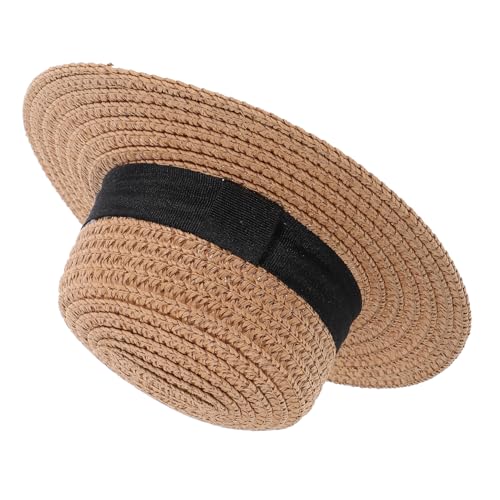 Gogogmee Mini Strohhut für Puppen Gewebter Runder Kleiner Hut aus Weizenstroh Dekoratives Mini Hut Accessoire für DIY Foto Requisite und Puppenhaus Vielseitig Einsetzbar Khakifarbe Gogogmee Mini Strohhut für Puppen Gewebter Runder Kleiner Hut aus Weizenstroh Dekoratives Mini Hut Accessoire für DIY Foto Requisite und Puppenhaus Vielseitig Einsetzbar Khakifarbe von Gogogmee