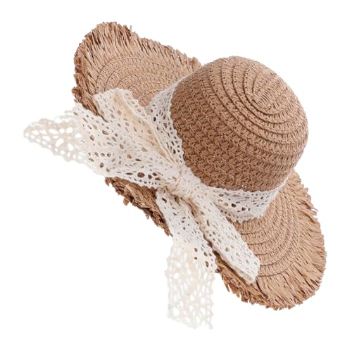 Gogogmee Mini Strohhut für Puppen Kleine Mütze mit Feiner Spitzenverzierung Langlebiger Filigraner Sommerhut für DIY Puppenhandwerk und Mini Deko Bastelaccessoire Gogogmee Mini Strohhut für Puppen Kleine Mütze mit Feiner Spitzenverzierung Langlebiger Filigraner Sommerhut für DIY Puppenhandwerk und Mini Deko Bastelaccessoire von Gogogmee