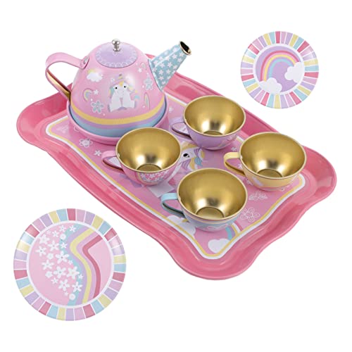 Gogogmee Eisenmaterial Mini-teegeschirr-Set Rollenspiel-Spielzeug Nachmittagstee-Spielzeug Für Kinder von Gogogmee