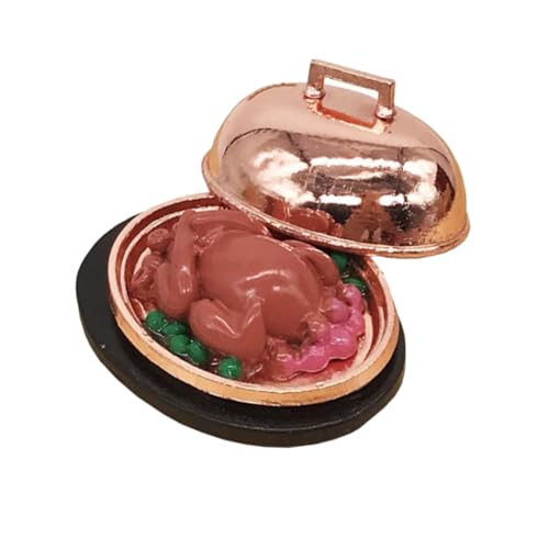 Gogogmee Mini Truthahn Dekoration aus Resin Detailreiches Puppenhaus-zubehör für Fördert Kreativität und Vorstellungskraft Spielhaus-Accessoire und Tischdeko von Gogogmee