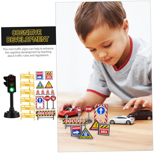 Gogogmee Mini Verkehrsschilder aus Robustem mit Mini Verkehrskegeln Stufigem Ampelmodell Vielseitig als Lernhilfe und Dekoration für Eltern aktivitäten Gogogmee Mini Verkehrsschilder aus Robustem mit Mini Verkehrskegeln Stufigem Ampelmodell Vielseitig als Lernhilfe und Dekoration für Eltern aktivitäten von Gogogmee
