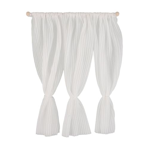 Gogogmee Mini-Vorhänge: 1:12 Miniatur-Puppenhausmöbel – transparente, dekorative Kurze Vorhänge für kleine Fenster in winzigen Häusern Gogogmee Mini-Vorhänge: 1:12 Miniatur-Puppenhausmöbel – transparente, dekorative Kurze Vorhänge für kleine Fenster in winzigen Häusern von Gogogmee