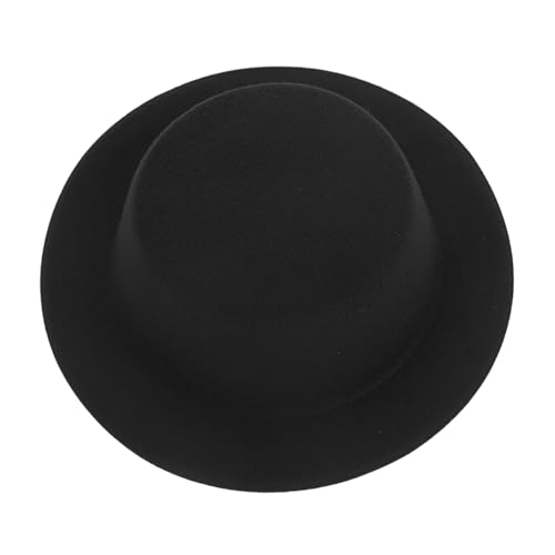 Gogogmee Mini Zylinderhut Puppenbekleidung Schwarz Langlebiges DIY Bastelaccessoire Stilvolle Mini Hüte für Puppenfotografie Cosplay und Kreative Dekoration von Gogogmee