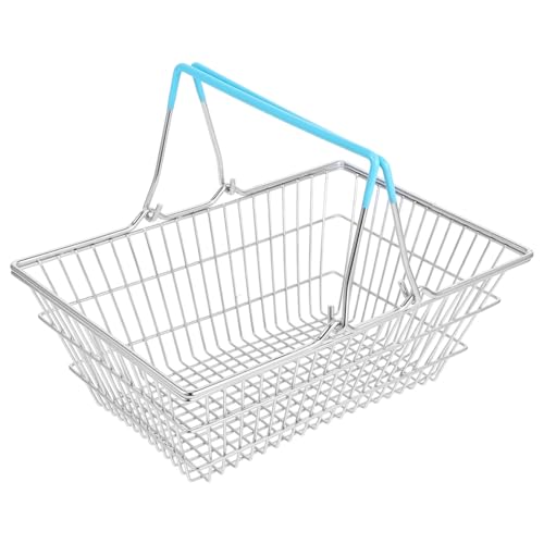 Gogogmee Mini-supermarktkorb, Aufbewahrungskorb, Dekorativer Handkorb Aus Eisen, Puppen-mini-möbelkorb, Winziger Drahtkorb Mit Griff Für Kinder, Mini-hausmöbel-Dekorationen Gogogmee Mini-supermarktkorb, Aufbewahrungskorb, Dekorativer Handkorb Aus Eisen, Puppen-mini-möbelkorb, Winziger Drahtkorb Mit Griff Für Kinder, Mini-hausmöbel-Dekorationen von Gogogmee
