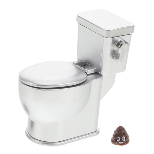 Gogogmee Miniatur Badezimmer Toilette Realistisches Puppenhausmöbel für DIY Dekoration und Mikrolandschaften von Gogogmee