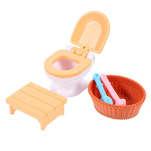 Gogogmee Miniatur Badezimmermöbel Für Puppenhaus Holz Mini Möbel Set Für Puppen Zubehör Für Kreatives Rollenspiel Gogogmee Miniatur Badezimmermöbel Für Puppenhaus Holz Mini Möbel Set Für Puppen Zubehör Für Kreatives Rollenspiel von Gogogmee
