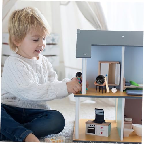 Gogogmee Miniatur Baseball mit Schläger Handschuh und Ball Dekoratives Puppenhaus Zubehör für Realistische Nachbildung Kreative Dekoration von Gogogmee