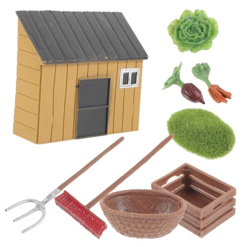 Gogogmee Miniatur Bauernhof Modellbauset mit Teiligem Zubehör Lebensechte Bauernhof Dekoration Detailreiches für Kreative und Puppenhaus Szenen Gogogmee Miniatur Bauernhof Modellbauset mit Teiligem Zubehör Lebensechte Bauernhof Dekoration Detailreiches für Kreative und Puppenhaus Szenen von Gogogmee