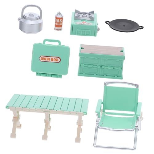 Gogogmee Miniatur Camping mit Faltbaren Stühlen Picknicktisch und Gaskocher Realistische Puppenhaus Grillmöbel Tragbares Outdoor Rollenspiele und Kreatives Gogogmee Miniatur Camping mit Faltbaren Stühlen Picknicktisch und Gaskocher Realistische Puppenhaus Grillmöbel Tragbares Outdoor Rollenspiele und Kreatives von Gogogmee
