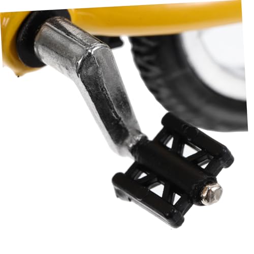 Gogogmee Miniatur Finger Mountainbike Modell aus Legierung Realistisches Fahrrad mit Pedalen und Schloss Pädagogisches Bastelset für Dekoratives Mountainbike Modell Geschenk und Deko von Gogogmee
