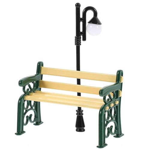 Gogogmee Miniaturzubehör Miniatur Gartenmöbel Set 2 Teiliges Modell Mit Grüner Parkbank Und Gebogenem Straßenlicht Für Feengärten Und Puppenhäuser Dekoration Für Miniaturlandschaften Und DIY Projekte Gogogmee Miniaturzubehör Miniatur Gartenmöbel Set 2 Teiliges Modell Mit Grüner Parkbank Und Gebogenem Straßenlicht Für Feengärten Und Puppenhäuser Dekoration Für Miniaturlandschaften Und DIY Projekte von Gogogmee