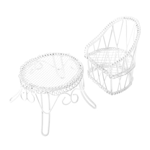 Gogogmee Miniatur Gartenmöbel Set Mini Tisch und Stühle Miniatur Park Tisch Deko für Puppenhaus Desktop Zubehör Fotografieren Requisiten Kleine Möbel Ornamente Gogogmee Miniatur Gartenmöbel Set Mini Tisch und Stühle Miniatur Park Tisch Deko für Puppenhaus Desktop Zubehör Fotografieren Requisiten Kleine Möbel Ornamente von Gogogmee