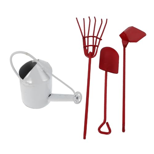 Gogogmee Miniatur Gartenwerkzeuge Metall mit Harke Schaufel Hacke Gießkanne für Sukkulenten Kompakt Tragbar für Puppenhaus Mini Garten Innen und Außenbereich Gogogmee Miniatur Gartenwerkzeuge Metall mit Harke Schaufel Hacke Gießkanne für Sukkulenten Kompakt Tragbar für Puppenhaus Mini Garten Innen und Außenbereich von Gogogmee