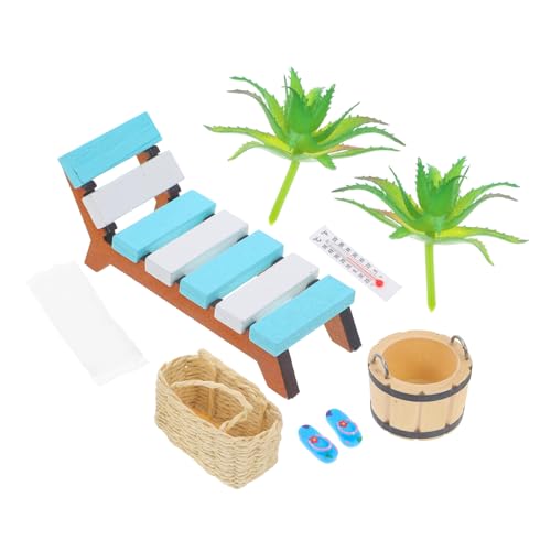 Gogogmee Miniatur Holz Liegestuhl Stranddeko Miniatur Puppenhaus Zubehör Feine Handarbeit Mikro Szene Dekoration Leicht Realistisch für DIY Sommer Strandlandschaften Gogogmee Miniatur Holz Liegestuhl Stranddeko Miniatur Puppenhaus Zubehör Feine Handarbeit Mikro Szene Dekoration Leicht Realistisch für DIY Sommer Strandlandschaften von Gogogmee