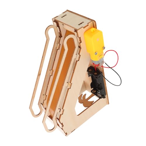 Gogogmee Miniatur Holz Mechanischer Aufzug Bausatz Elektrischer Rolltreppen Puzzle Stem Wissenschaftsset Für Fördert Feinmotorik Kreatives DIY Lernspielzeug von Gogogmee