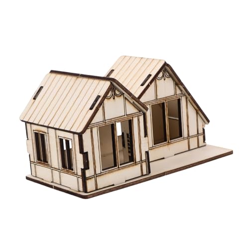 Gogogmee Miniatur Holzhaus Modellbausatz DIY für Kreatives Bauspielzeug Handgefertigt Präzise Lasergeschnitten Robust als Dekoration und Sandkastenmodell Gogogmee Miniatur Holzhaus Modellbausatz DIY für Kreatives Bauspielzeug Handgefertigt Präzise Lasergeschnitten Robust als Dekoration und Sandkastenmodell von Gogogmee
