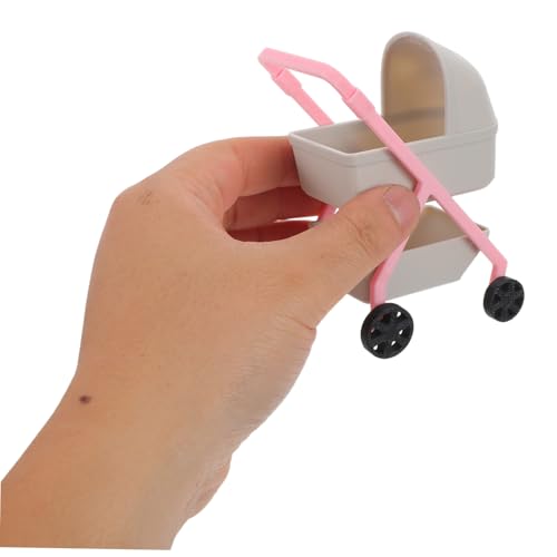 Gogogmee Miniatur Kinderwagen Kleines Modell Kinderwagen Buggy Spielkinderwagen Mini Mini Haus Möbel Kinderspielzeug Puppenkram von Gogogmee