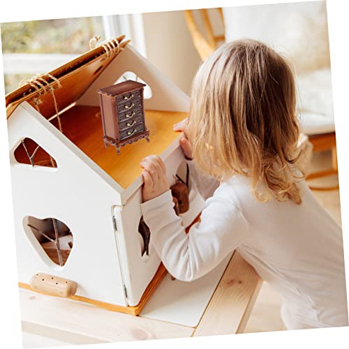 Gogogmee Miniatur Kommode Puppenhaus Möbel Holzschrank Modell Naturgetreues Kleines Regal für Mini Haus Dekoration Lebensechte Miniaturmöbel Zubehör Gogogmee Miniatur Kommode Puppenhaus Möbel Holzschrank Modell Naturgetreues Kleines Regal für Mini Haus Dekoration Lebensechte Miniaturmöbel Zubehör von Gogogmee