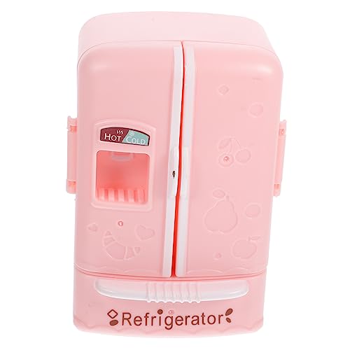 Gogogmee Miniatur Kühlschrank Für Puppenhaus Realistisches Design Dekorationszubehör Für Miniaturküchen Kompakte Material Ergänzung Für Spielzeugmöbel von Gogogmee