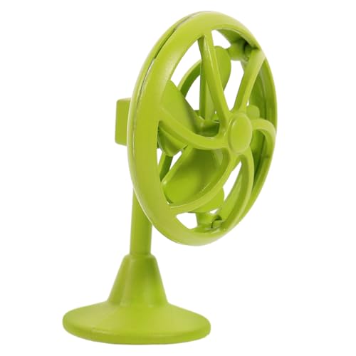 Gogogmee Miniatur Miniaturventilator Dekoration Puppenhaus Möbel Zubehör Grün Langlebiges Material Vielseitig Kombinierbar Kompatibel mit Miniatur Szenen und Fotorequisiten für von Gogogmee