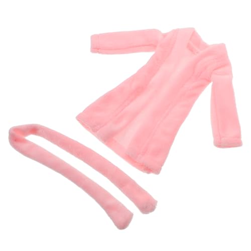 Gogogmee Miniatur Puppen Bademantel Kleidung Zubehör für Puppen Eleganter Mini Bademantel Vielseitig Einsetzbar für Kreatives und Rollenspiele von Gogogmee