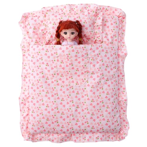 Gogogmee Miniatur Puppenhaus Schlafsack aus Weichem Stoff Realistisch Gestaltetes Buntes Erdbeer Gemütliches Puppenbett Zubehör für Schlafzimmer Teilig Gogogmee Miniatur Puppenhaus Schlafsack aus Weichem Stoff Realistisch Gestaltetes Buntes Erdbeer Gemütliches Puppenbett Zubehör für Schlafzimmer Teilig von Gogogmee