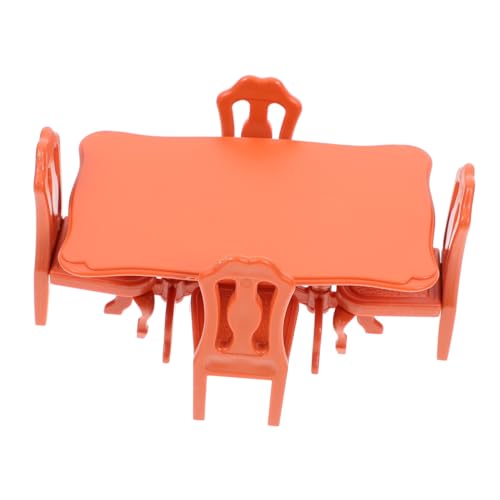 Gogogmee Miniatur Tisch und Stühle Teilig aus Hochwertigem Resin für Spielhaus Puppenhaus Möbel Fördert Fantasie und Kognitive Fähigkeiten für Kinderzimmer und Rollenspiele von Gogogmee