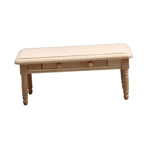 Gogogmee Miniatur Tischmodell Holz ohne Muster Dekoration für Puppenhaus DIY Mini Teetisch für Kreative Spielwelten für Kinderzimmer und Miniaturmöbel Sammler Gogogmee Miniatur Tischmodell Holz ohne Muster Dekoration für Puppenhaus DIY Mini Teetisch für Kreative Spielwelten für Kinderzimmer und Miniaturmöbel Sammler von Gogogmee