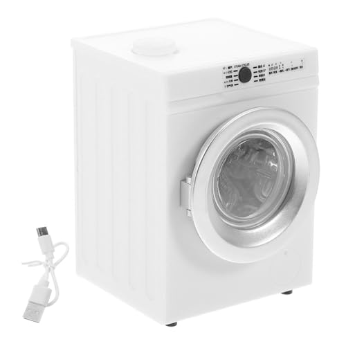Gogogmee Miniatur Waschmaschine Modell mit Drehbarer Tür und Waschbaren Kleidungsstücken Realistische Puppenhaus Waschmaschine Gogogmee Miniatur Waschmaschine Modell mit Drehbarer Tür und Waschbaren Kleidungsstücken Realistische Puppenhaus Waschmaschine von Gogogmee