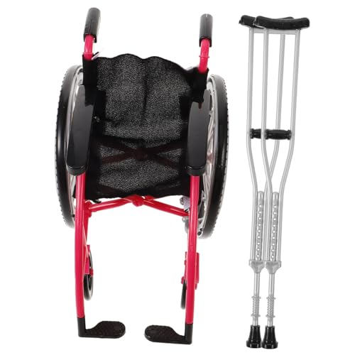 Gogogmee Miniatur und Krücken Detailgetreues Puppenhaus Zubehör Realistische Miniatur Modelle für Dekoration und DIY Geeignet für Puppenhaus und Sandtischgestaltung von Gogogmee