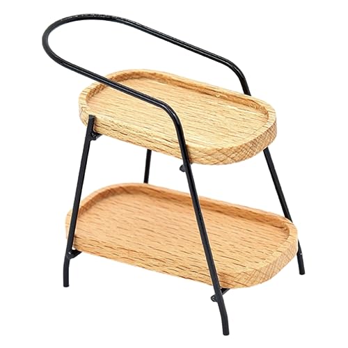 Gogogmee Modell Dekoratives Miniaturregal für Puppenzubehör und Mini Haus Dekoration für Wohnzimmer und Garten Accessoires Stabil und Langlebig von Gogogmee