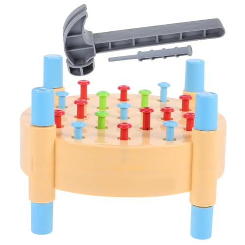 Gogogmee Montessori Hammerbank Bunte Lernspielzeug für Kleinkinder mit Realistischem Hammer Hand Auge Koordination Feinmotorik und Konzentration Interaktives Pounding Toy für Junge Mädchen von Gogogmee
