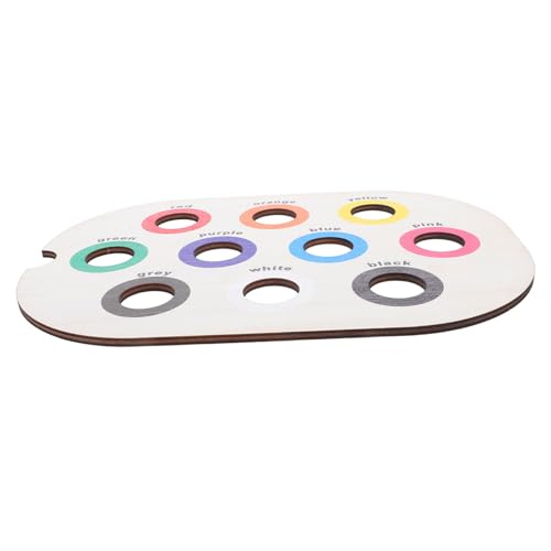 Gogogmee Montessori Holz Farbensortierbrett Junge Mädchen Motorikspielzeug Lernspielzeug für Junge Mädchen Tischspiel zur Hand-Auge-koordination und Frühkindlichen mit Sicherem Stabilem von Gogogmee