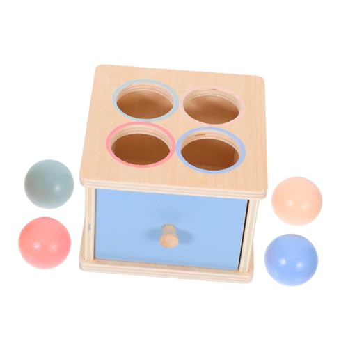 Gogogmee Montessori Holz Sortierspielzeug mit Bunten Formen Pädagogisches Lernspiel für Kleinkinder Fördert Farberkennung und Hand Auge Koordination Sicheres für Vorschulerziehung von Gogogmee