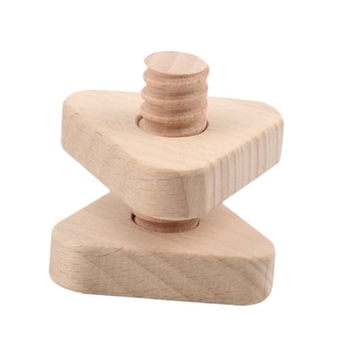 Gogogmee Montessori Holzspielzeug Schraub Mutter Pädagogisches Geometrisches Schraubspielzeug für Fördert Feinmotorik und Formenerkennung für Jungen und Mädchen Ab Jahren von Gogogmee