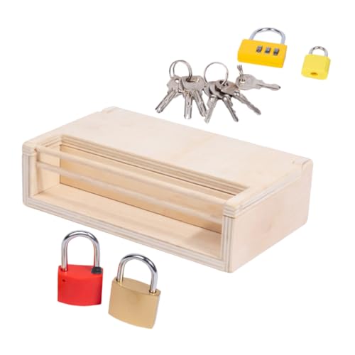 Gogogmee Montessori Holzspielzeug Unlocking Box Kindersicher mit Glatten Kanten Langlebig und Robust Fördert Kognitive Fähigkeiten und Handkoordination für Kleinkinder und Vorschulkinder Gogogmee Montessori Holzspielzeug Unlocking Box Kindersicher mit Glatten Kanten Langlebig und Robust Fördert Kognitive Fähigkeiten und Handkoordination für Kleinkinder und Vorschulkinder von Gogogmee